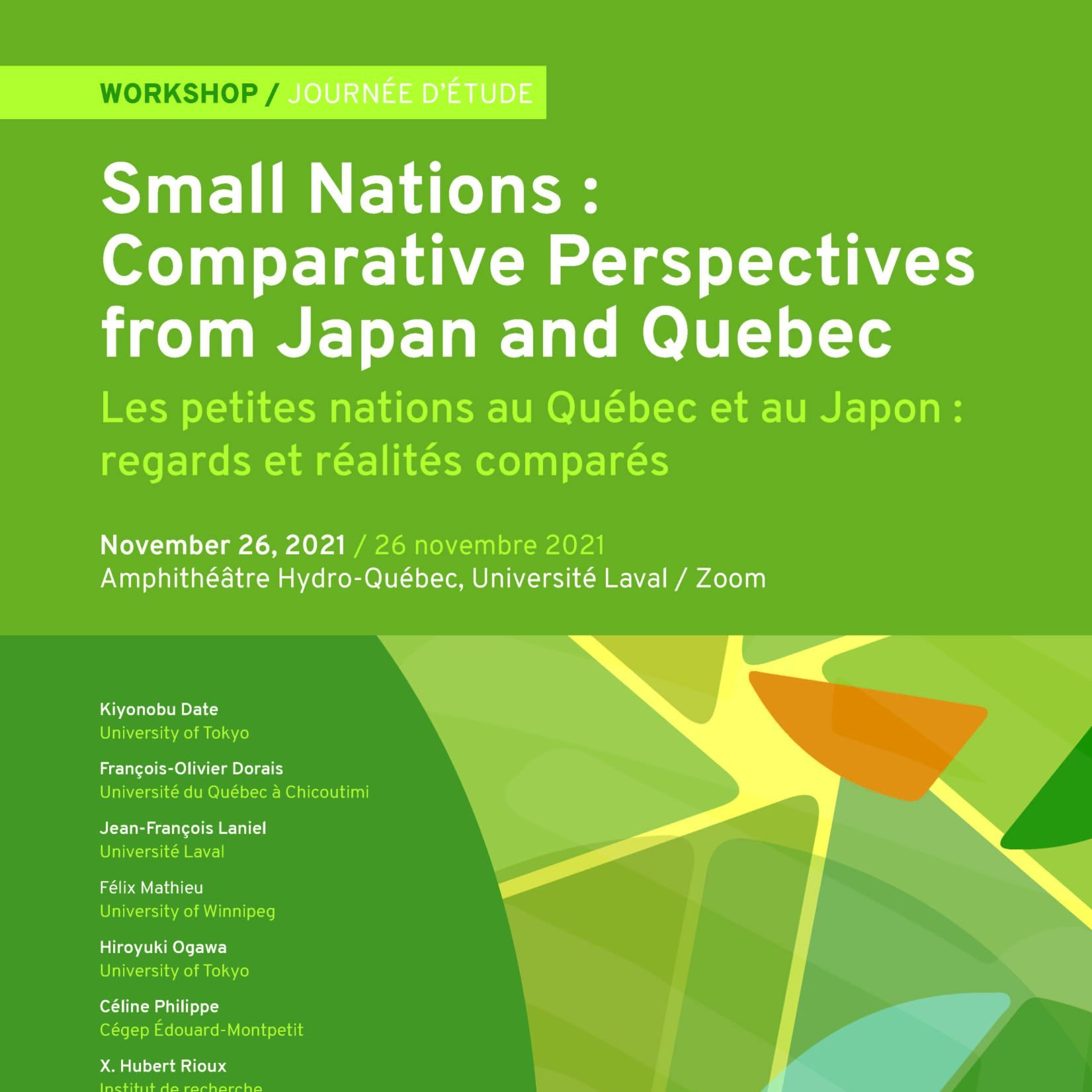 Small Nations: Comparative Perspectives from Japan and Quebec